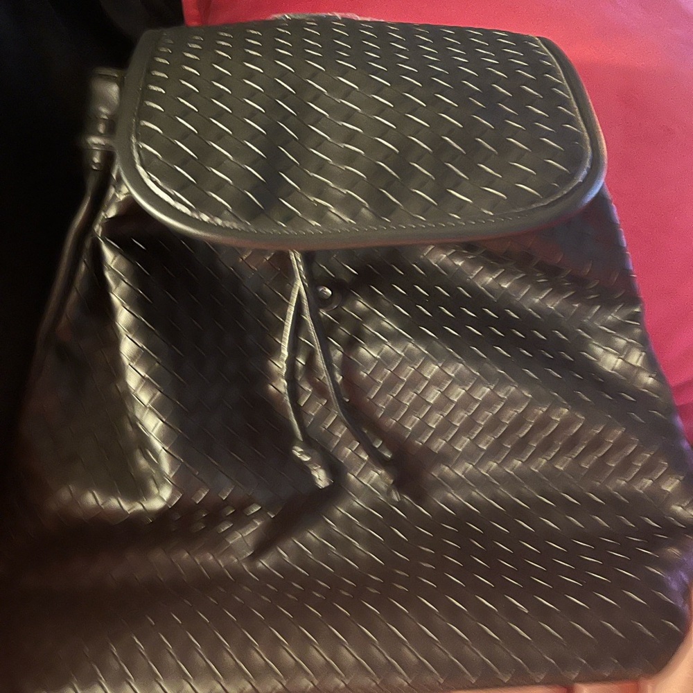 Victoria's Secret Black Woven Backpack